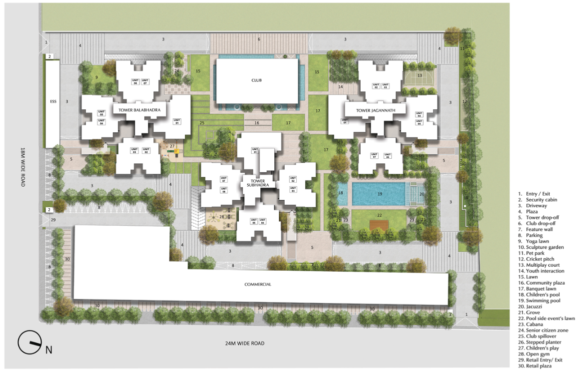AU Cosmos Corner Site Plan